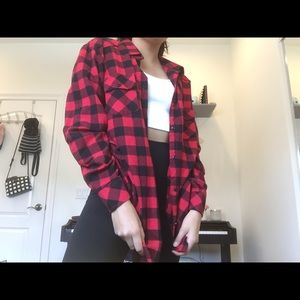 Oversized cozy flannel